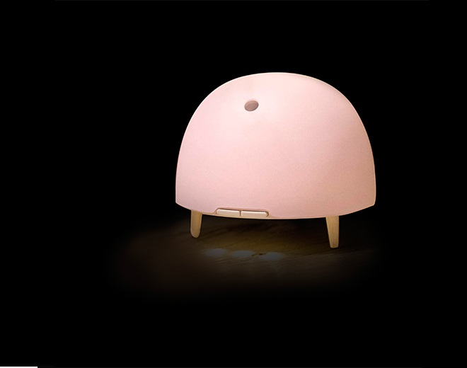 Bibo-Fibre de Bambou Base Portable Globe Mignon Diffuseur à Ultrasons Électrique Coloré